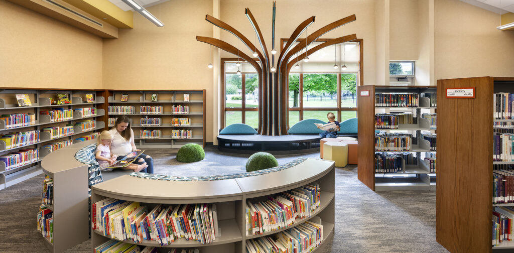 krM Architecture – Library Design Experts – Pendleton Community Library – Library Interior Design